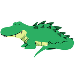 crocodile cute illustration