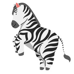 Obraz na płótnie Canvas zebra cute illustration