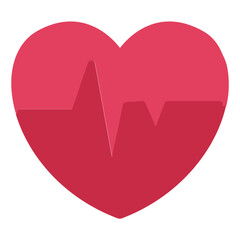 Heart Beat flat icon