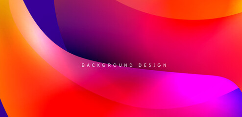 Fluid color liquid 3d elements abstract background