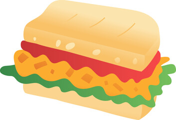 Tuna Melt picnics food illustration