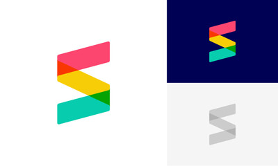letter S initial logo design vector