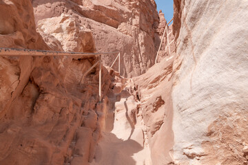Fantastically  beautiful landscape in the national park Timna, near the city of Eilat, in southern Israel