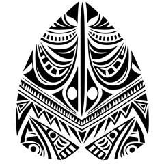 Polynesian ethnic black and white seamless pattern tattoo seamless ornament vector graphic design	