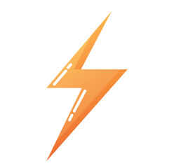 Thunder cartoon icon vector illustration
