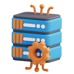 3D illustration of storage settings management