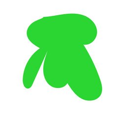 Green Abstract Shapes Decor 