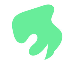 Green Abstract Shapes Decor 