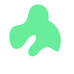 Green Abstract Shapes Decor 