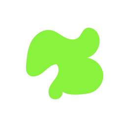 Green Abstract Shapes Decor 