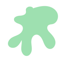 Green Abstract Shapes Decor 