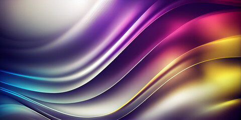 Blurred color wave background. generative AI