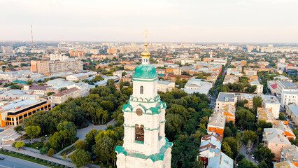 Astrakhan, Russia. Cathedral of the Assumption of the Blessed Virgin. Astrakhan Kremlin during...