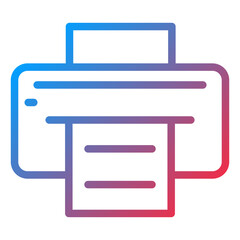 Vector Design Printer Icon Style