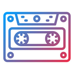 Vector Design Cassette Icon Style