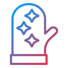 Vector Design Oven Mitt Icon Style