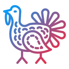 Vector Design Turkey Icon Style