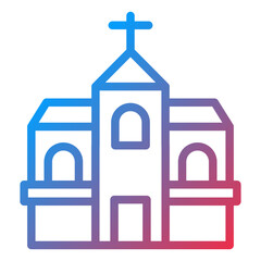 Vector Design Church Icon Style