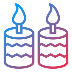 Vector Design Candle Icon Style