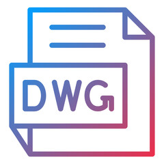 Vector Design DWG Icon Style