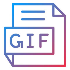 Vector Design GIF Icon Style