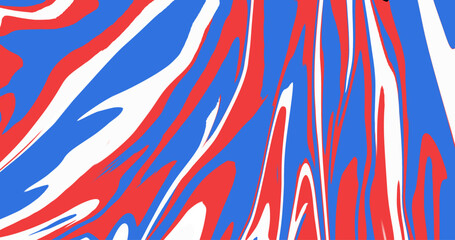 red and blue and white striped background
