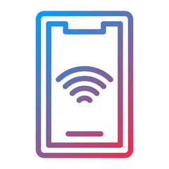 Vector Design Mobile Wifi Icon Style