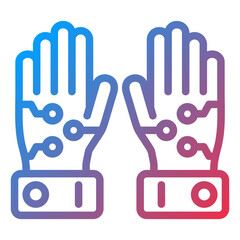 Vector Design Wired Gloves Icon Style