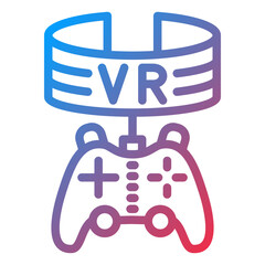 Vector Design Vr Game Icon Style