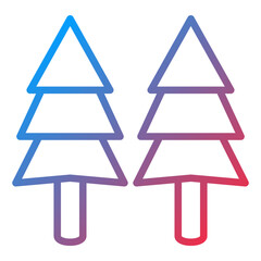 Vector Design Pine Tree Icon Style