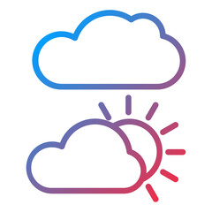 Vector Design Cloudy Icon Style