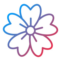 Vector Design Cherry Blossom Icon Style