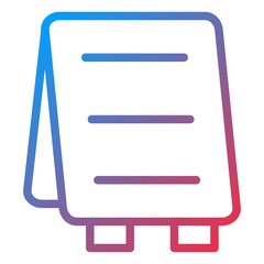 Obraz premium Vector Design Menu Board Icon Style