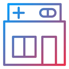 Obraz premium Vector Design Medical Shop Icon Style
