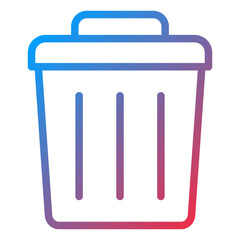 Vector Design Trash Can Icon Style