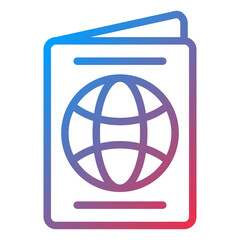 Vector Design Passport Icon Style