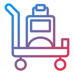Vector Design Airport Cart Icon Style
