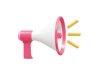 Megaphone icon 3d rendering vector illustration