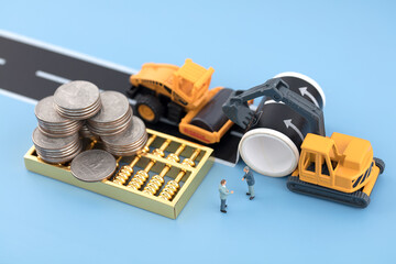 Working together on a major infrastructure project to build roads