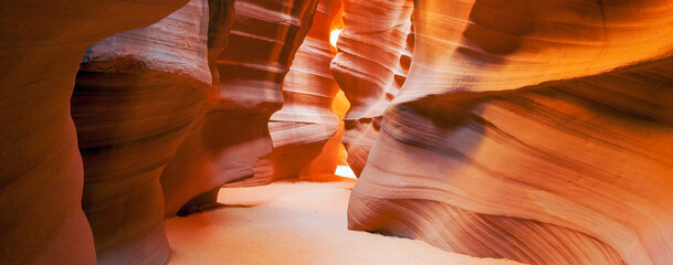 View inside of famous Antelope Canyon