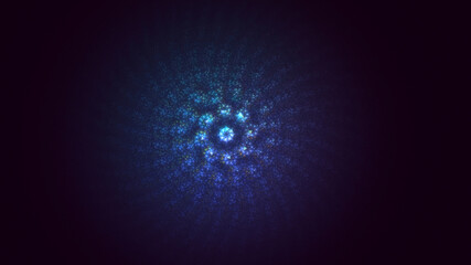 3D rendering abstract circle light background
