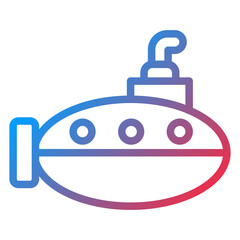 Vector Design Submarine Icon Style