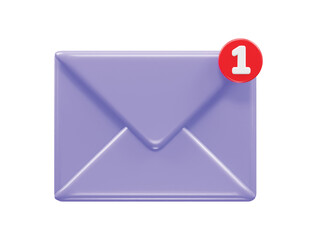 Message icon 3d rendering vector illustration