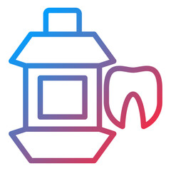 Obraz premium Vector Design Mouthwash Icon Style