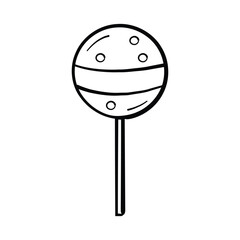 Lollipop candy icon vector graphic illustration