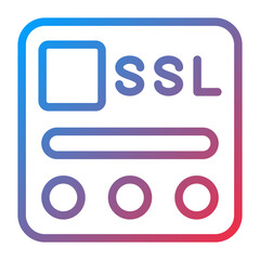 Vector Design SSL File Icon Style