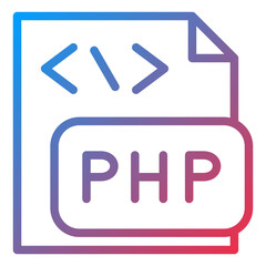 Vector Design PHP File Icon Style