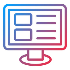 Vector Design Blog Icon Style