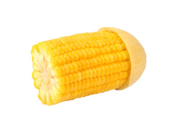 Boiled corn on transparent png