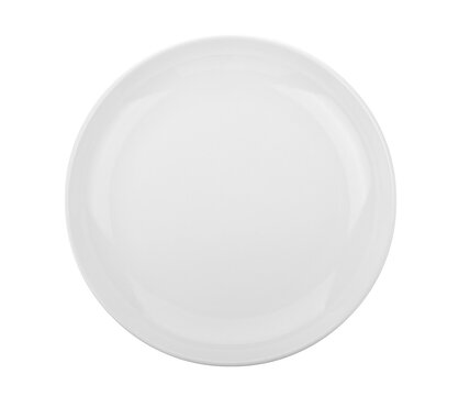 Plate. White plate on transparent png